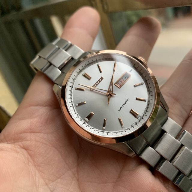 Đồng hồ cơ nam Citizen nhật bãi xịn tự động lên cót khi đeo