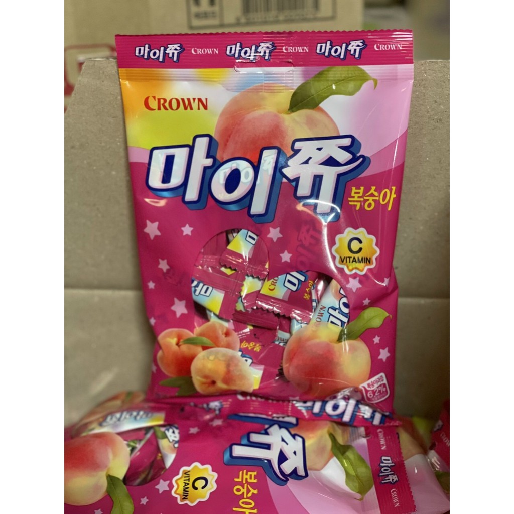 Kẹo mềm vị đào Crown 92g