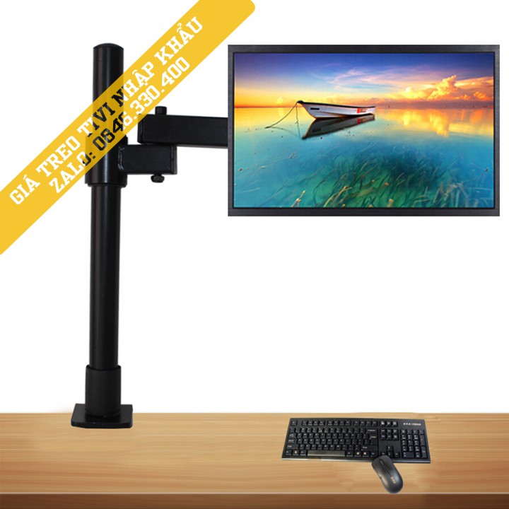 Giá treo màn hình máy tính XL03 / WH701 17 - 27 inch - Kẹp thành bàn - Xoay 360 độ Arm Monitor [ Rẻ Hơn NB F80 ]