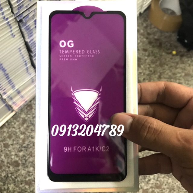 Kính OG Oppo A1K / C2 khoan không thủng