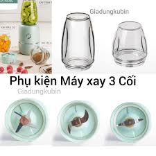 Máy xay cao cấp nội địa Trung 3 cối 6 lưỡi hot hit- Máy xay chế biến thức ăn cho mẹ&bé