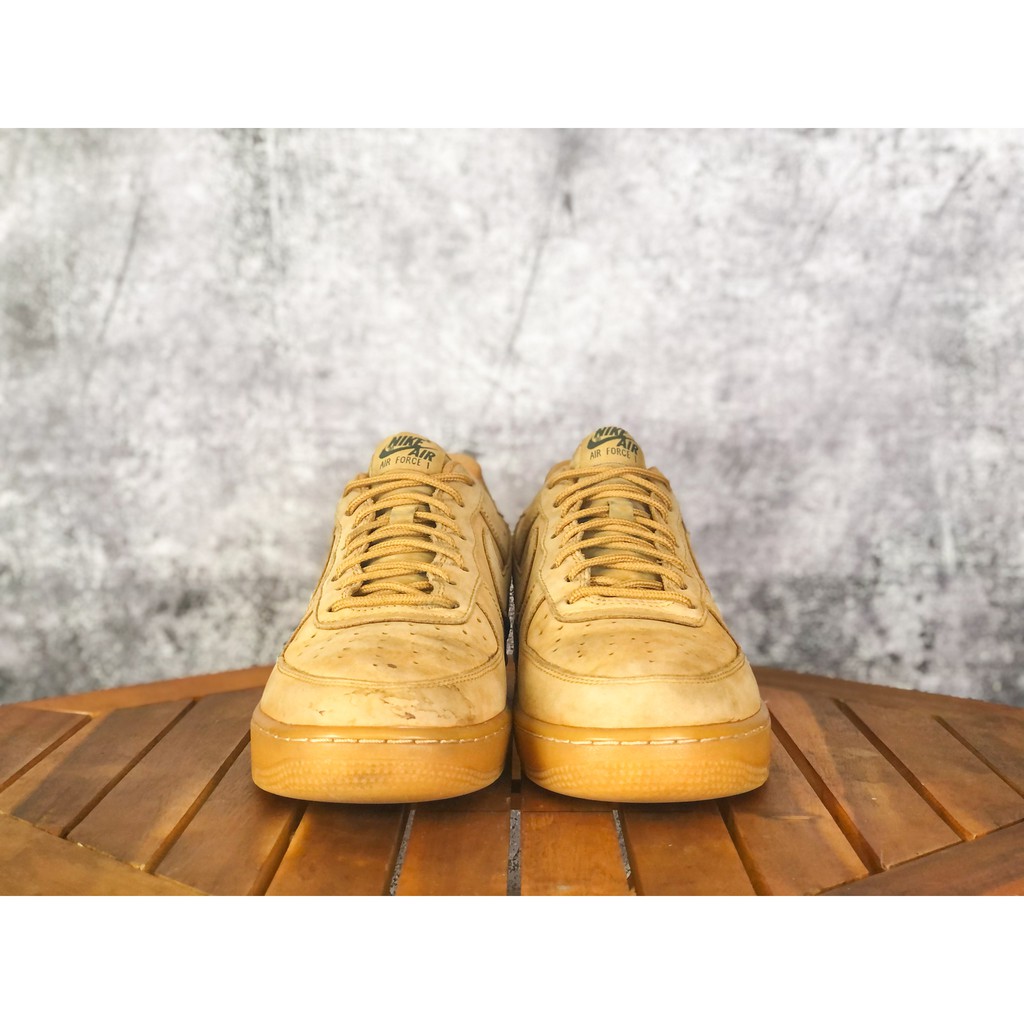 (Size 42.5) Giày thể thao chính hãng 2hand NIKEE AIR FORCE 1 '07 WB "FLAX"