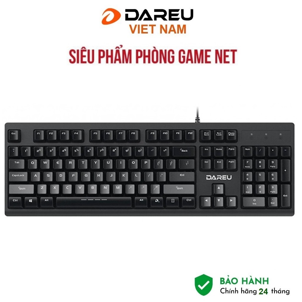 Bàn phím phòng Game Net DAREU LK135 (chống bụi, chống nước) - Hàng Chính Hãng