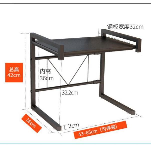 Kệ lò vi sóng, kệ nhà bếp tùy chỉnh khung inox (KLVS01)