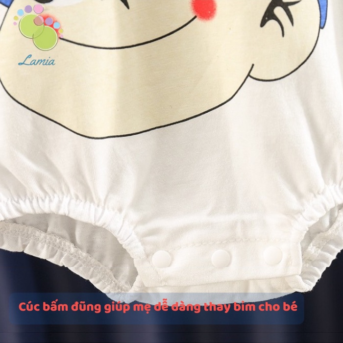 Bodysuit Hè Cộc Tay Họa Tiết Dễ Thương Hàng Quảng Châu Cho Bé Lamia 𝟏𝟏𝐁𝐃𝐒