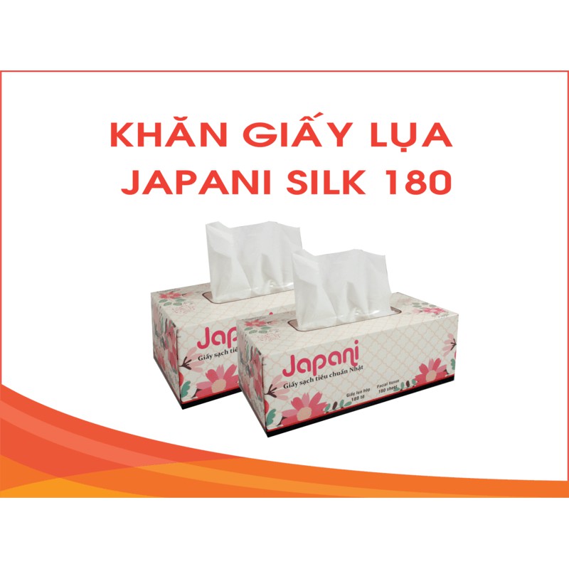 Khăn giấy lụa hộp Japani silk180 tiêu chuẩn Nhật bản