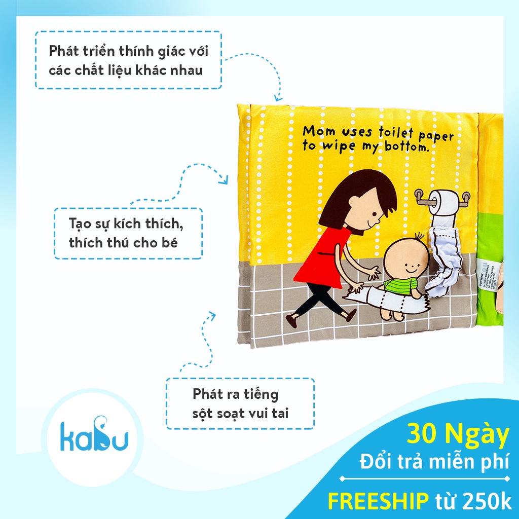 Sách Vải Tương Tác Jolly Baby Thực Hành Kỹ Năng 3D