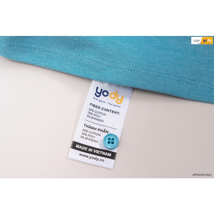 Áo thun polo nữ có cổ YODY chính hãng, áo polo mắt chim thanh lịch, thấm hút mồ hôi, thoáng mát - APN3340 | BigBuy360 - bigbuy360.vn