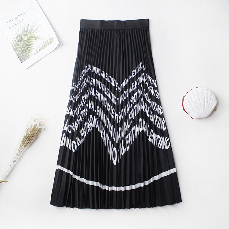 Chân Váy Maxi Xếp Ly In Họa Tiết Xinh Xắn | BigBuy360 - bigbuy360.vn