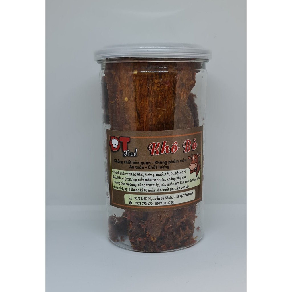 Khô bò miếng DTFood thượng hạng 500g