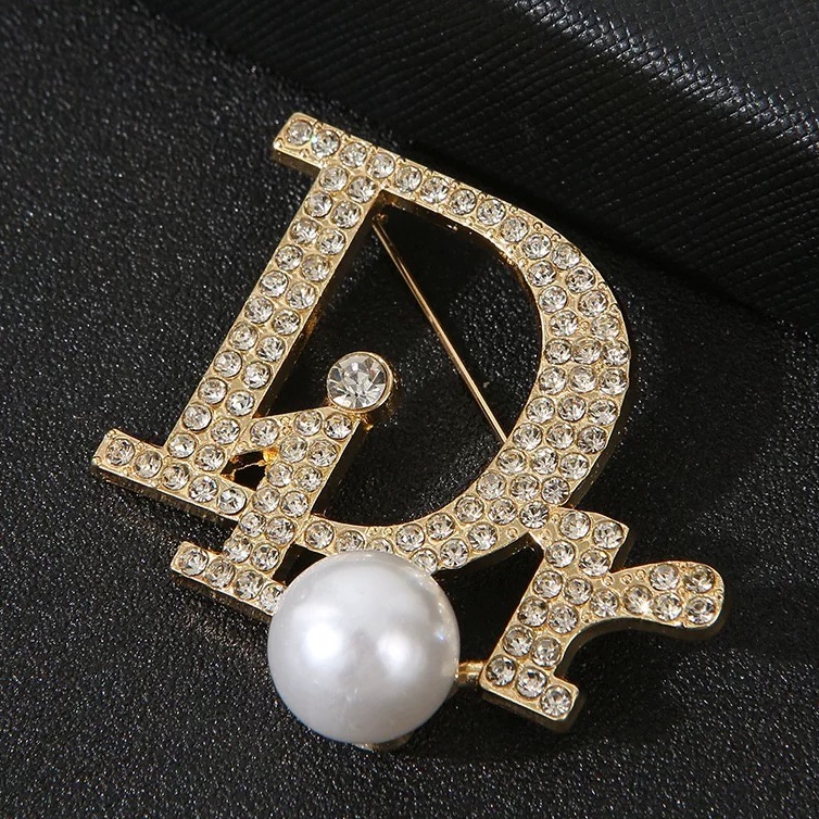 Ghim Cài Áo Đính Ngọc Trai Giả Phong Cách Pháp Dành Cho Nữ