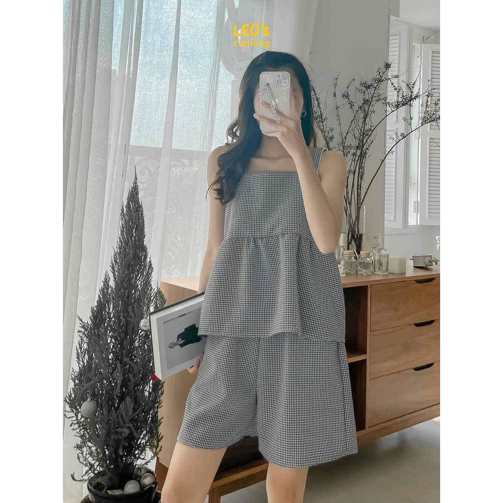 Bộ Đồ Ngủ Pijama Hai Dây Bản Lớn LEO's clothing DB12 | BigBuy360 - bigbuy360.vn