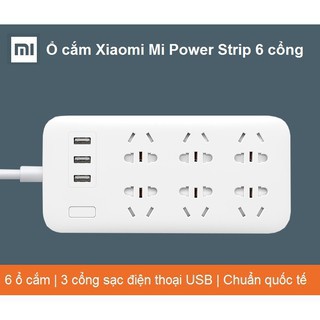 Ổ CẮM XIAOMI POWER TRIP TÍCH HỢP 3 CỔNG USB VÀ 6 Ổ CẮM ĐIỆN