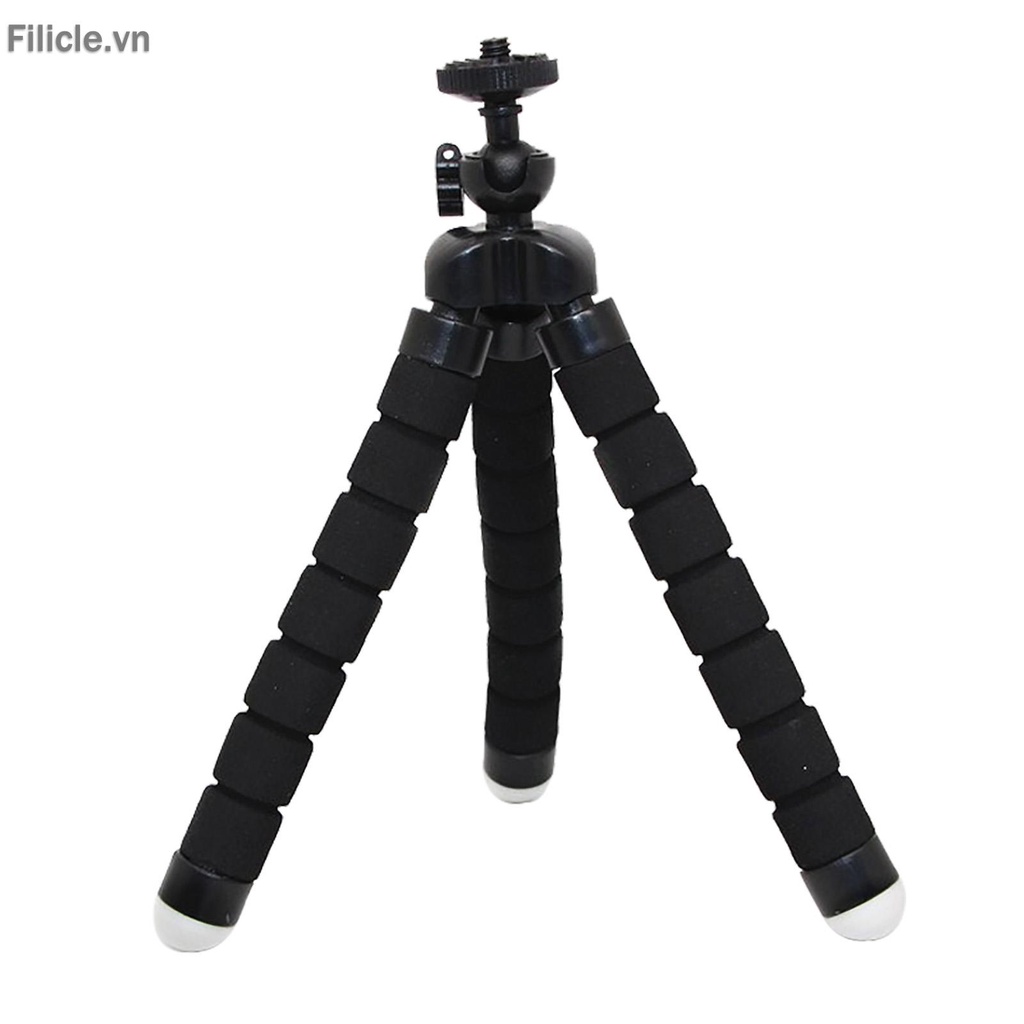 Giá đỡ ba chân linh hoạt kèm kẹp và kẹp gắn điện thoại/máy ảnh không dây | BigBuy360 - bigbuy360.vn