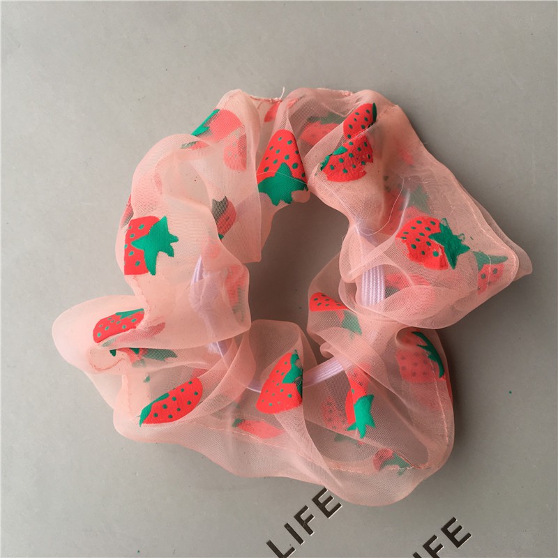 Strawberry Scrunchies Hair accessory hair Rope Hair Ties