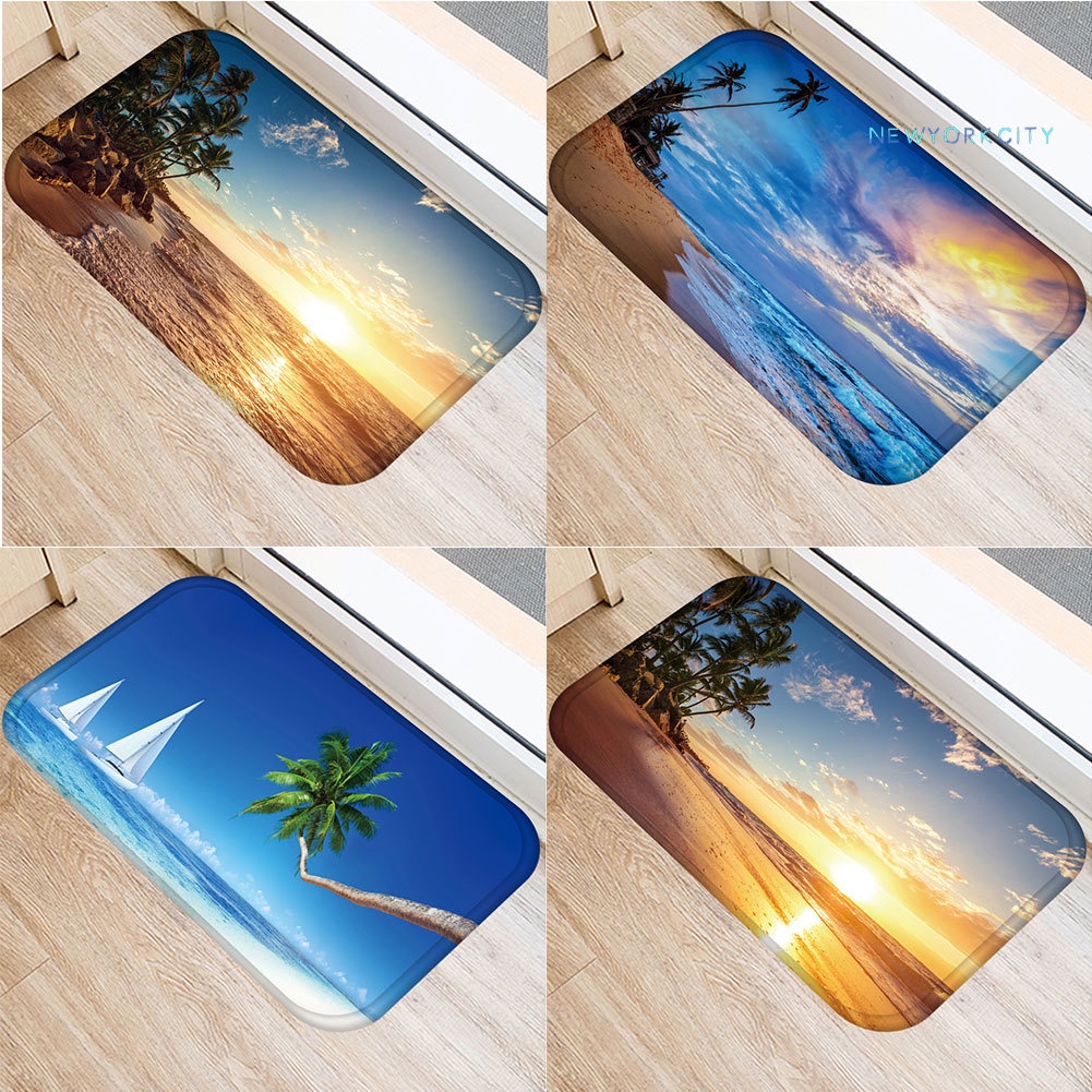 Thảm lót cửa chùi chân Chống Trượt Họa Tiết Bầu Trời Sao