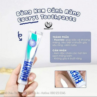BỘT VÀ KEM ĐÁNH RĂNG EUCRYL Trắng Răng