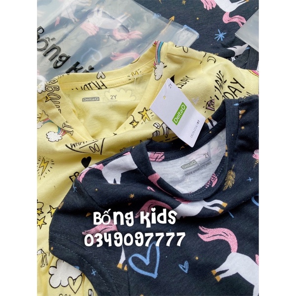 Váy Hè Cotton Bé Gái Kỳ Lân Delta