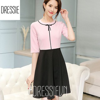 [HÌNH THẬT] Áo Váy Đầm Xòe Chữ A DRESSIE Thời Trang Công Sở Dạo Phố Dự Tiệc Nữ Đẹp Xinh Xắn Ao Vay Dam Nu Dep - DX103