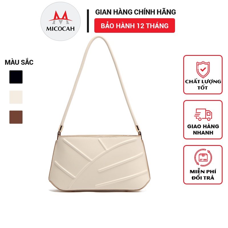 Túi Xách Kẹp Nách Nữ Chính Hãng MICOCAH Dáng Công Sở Thời Trang Vintage Da Cao Cấp Cực Đẹp MC87 - Micocah Mall