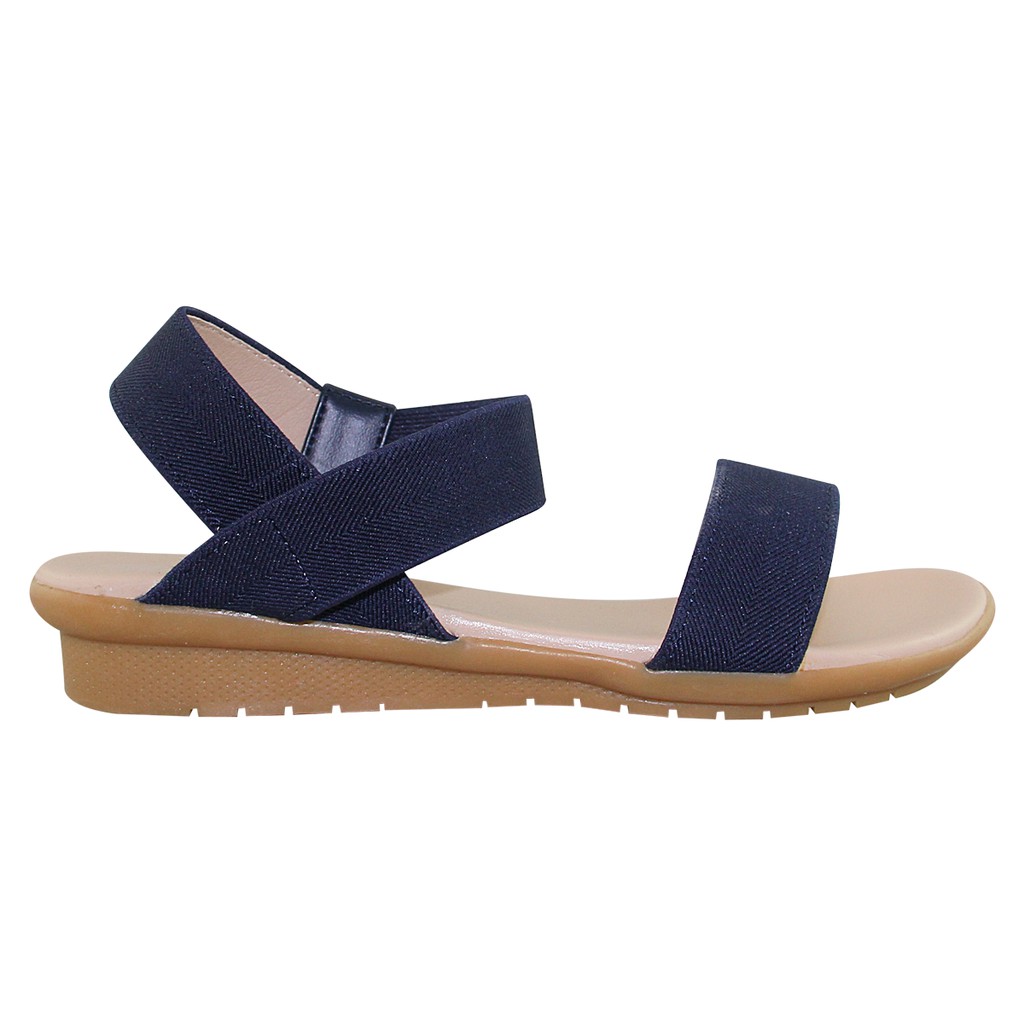 Sandal Bita's nữ SYN.221 (Navy + Rêu + Kem)