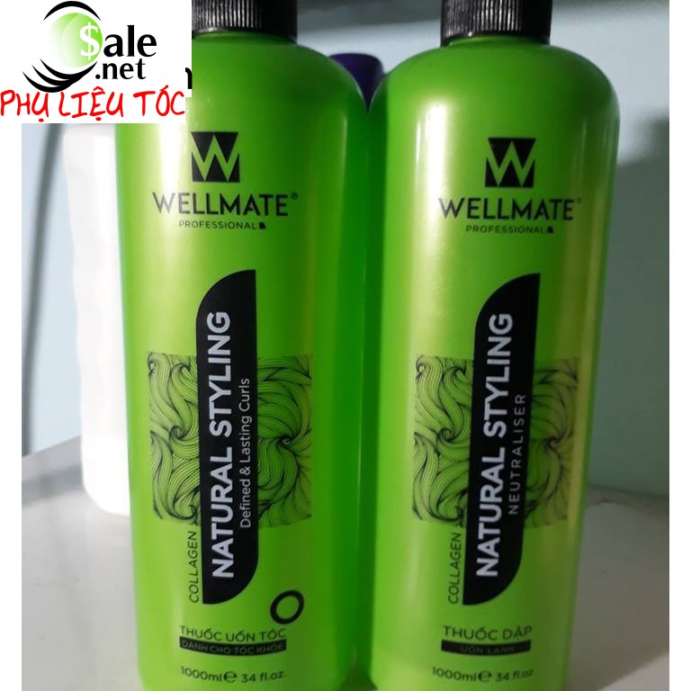 [1 CẶP 2 CHAI] Uốn lạnh wellmate 1000ML - Phụ liệu tóc