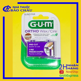 Sáp nha khoa  GUM ORTHO WAX PRECUT, sáp giảm đau chỉnh nha niềng răng [nhathuocbaochauq6]