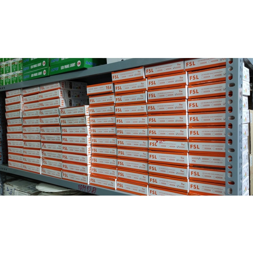 Đèn Led Âm Trần 9W lỗ khoét 90mm, 12W lỗ khoét 110mm FSL - Bảo Hành Chính Hãng