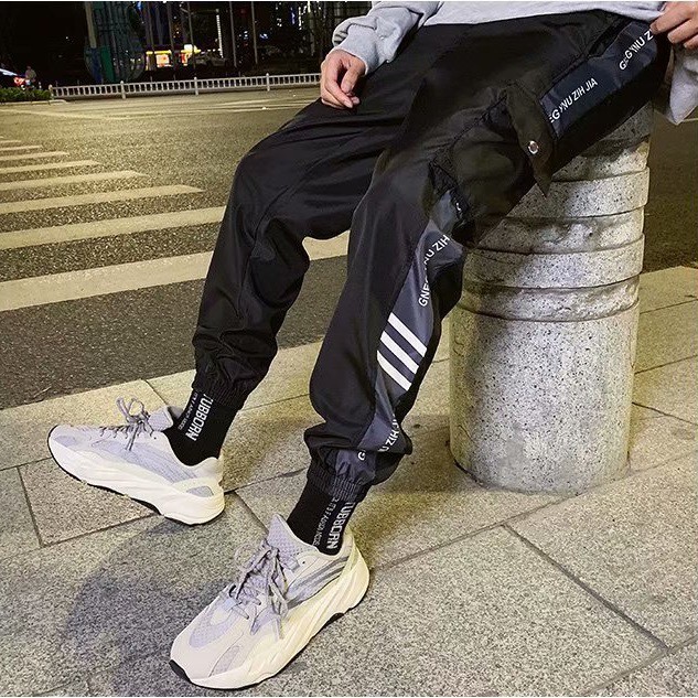 Quần jogger nam túi hộp, chất gió dù mềm mịn phong cách đường phố K06