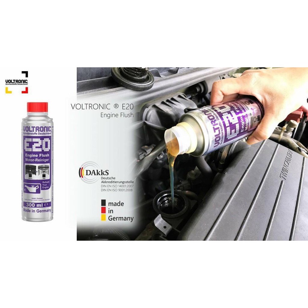 Phụ Gia Súc Rửa Động Cơ Voltronic E20 Engine Flush 300ml chamsocxestore