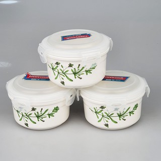 BỘ 3 HỘP SỨ TRÒN HAPPYCOOK HCC-03C