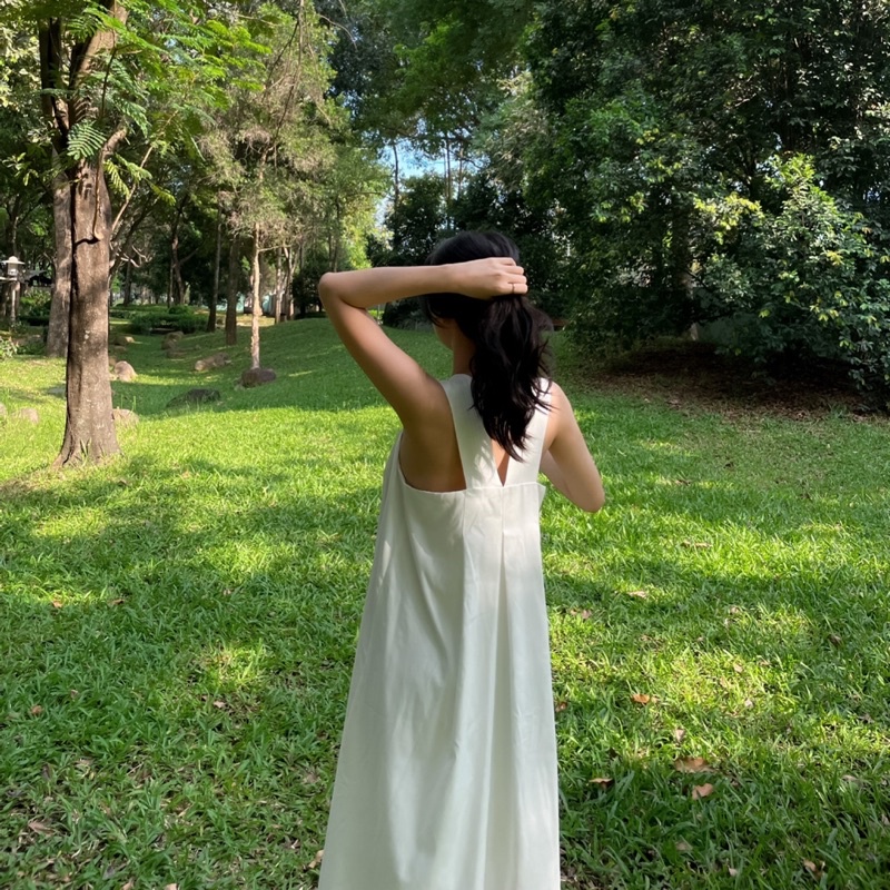 Đầm đi biển suông dài lưng chéo xòe rộng Princess Dress - Miahou closet