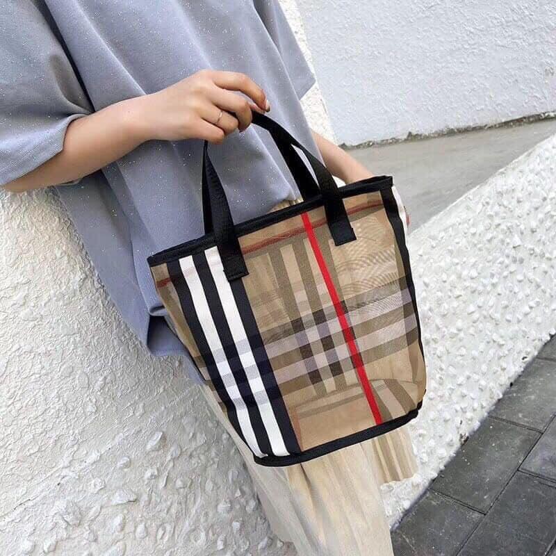 Túi xách nữ ❤️FREESHIP❤️ Túi Lưới kẻ Thời Trang Bản To Hot Trend | BigBuy360 - bigbuy360.vn