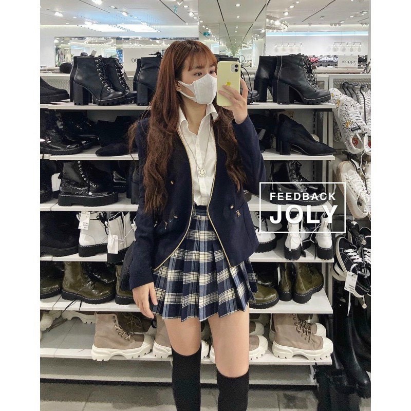 [ Mã WASTAPR giảm 10K đơn 50K] Chân váy tennis xếp ly kẻ sọc caro kèm quần | BigBuy360 - bigbuy360.vn