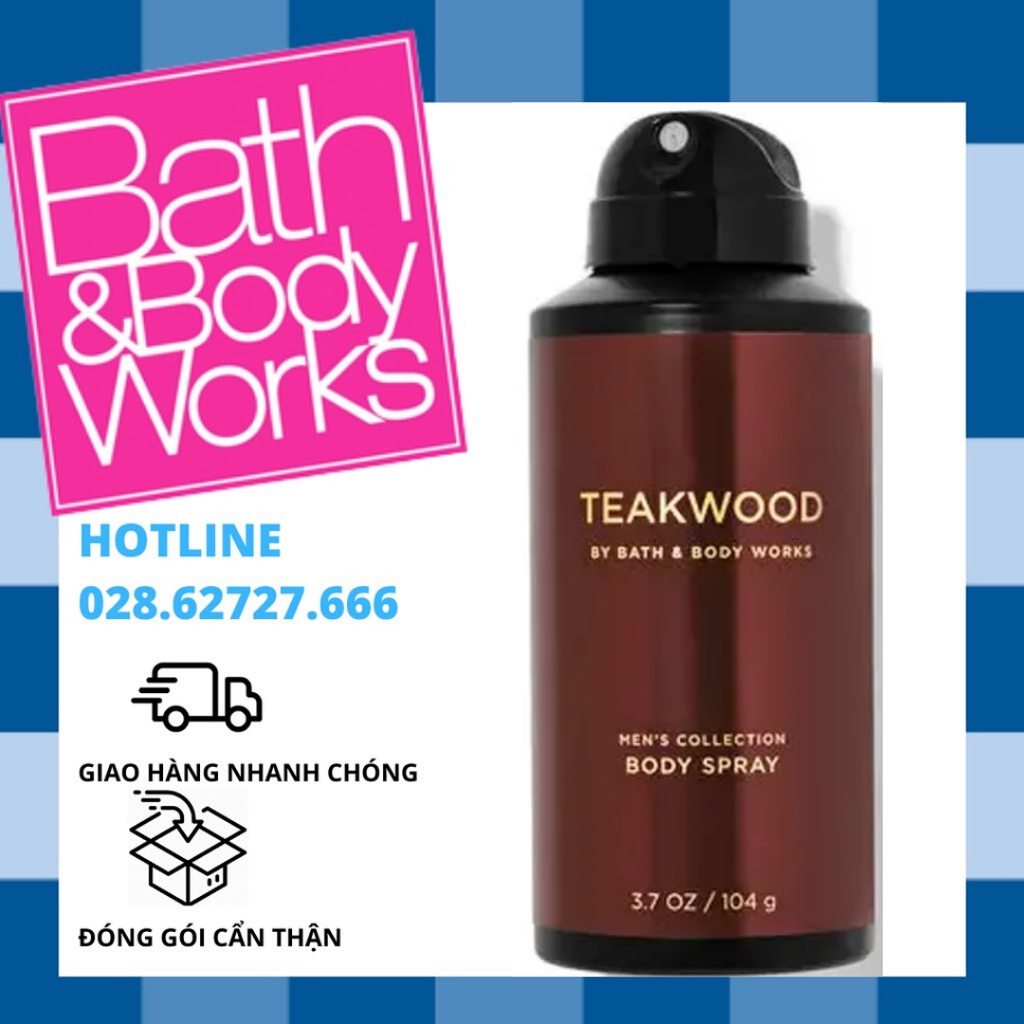 Xịt Thơm Toàn Thân Dành Cho Nam Bath And Body Works - Teakwood