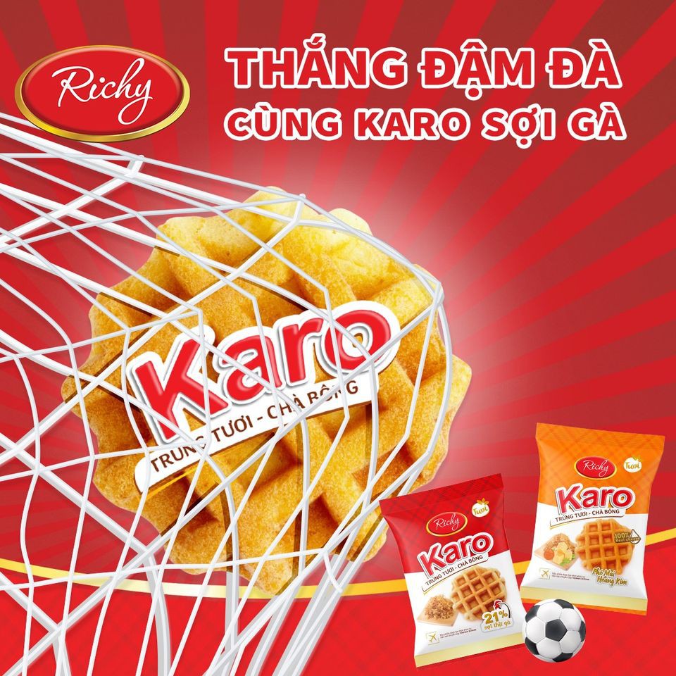 Combo Bánh KARO Hoàng Kim Richy và Bánh Trứng Tươi Chà Bông ăn sáng