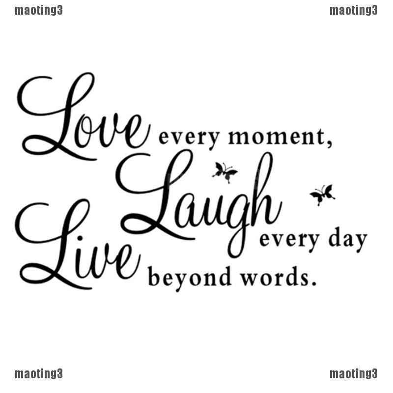 ❤Bộ chữ dán tường ý nghĩa Live Laught Love