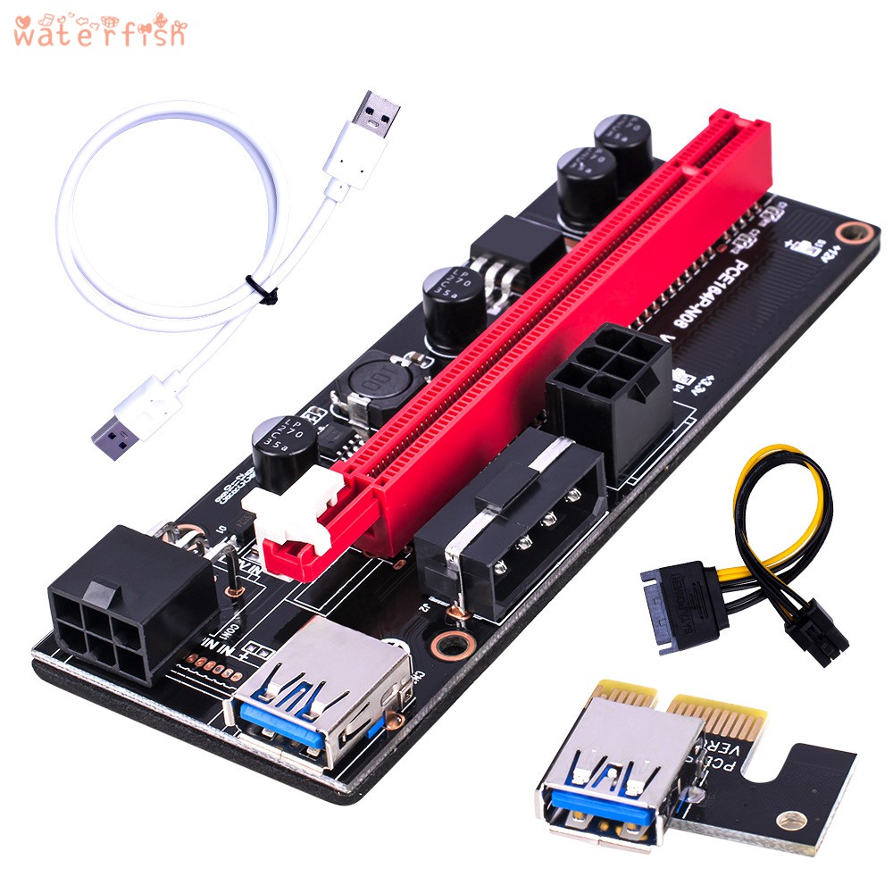 Card Đồ Họa Pci-E Riser 009s 16x Với Cổng Usb 3.0 Tiện Dụng