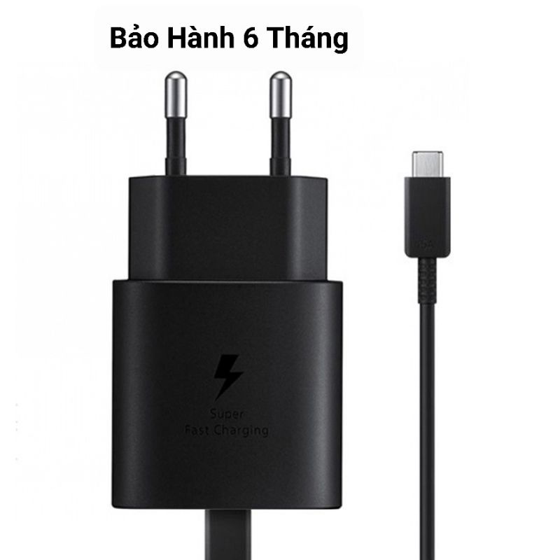 Bộ Sạc Nhanh Samsung 25W Cổng Type C - Chính Hãng - Bảo Hành 12 Tháng.