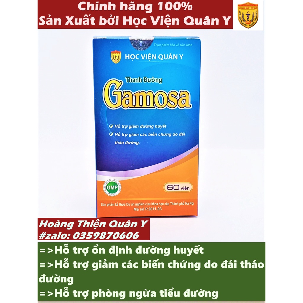 Thanh Đường Gamosa Học viện Quân Y - Dùng Cho Người Tiểu Đường