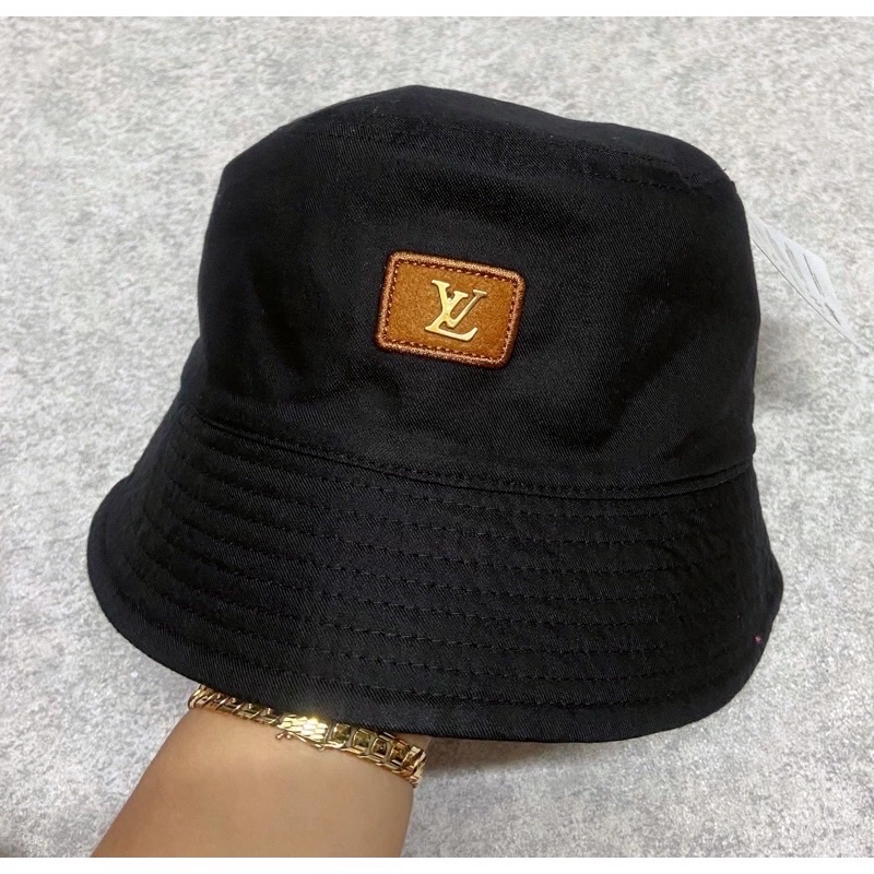 Nón bucket nam nữ, bo cụp thêu logo L đơn giản nhiều màu sắc trẻ trung