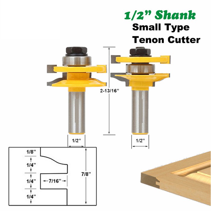 Mũi soi gỗ cửa bếp lắp máy phay gỗ cầm tay ghép mộng ván cửa 17 đến 22mm