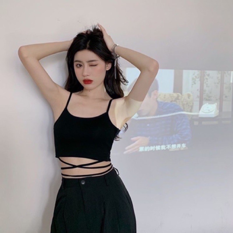 áo croptop kèm áo lót trong cột eo sexy