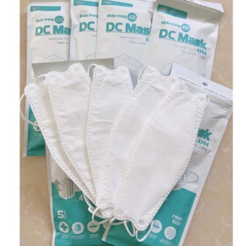 [Set 50 chiếc] Khẩu trang 4D DC mask khẩu trang DC Kf94 con cá xinh xinh