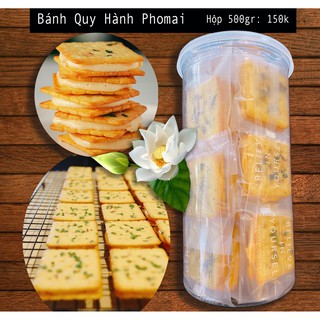 Bánh quy hành phomai thơm ngon hộp 500gr