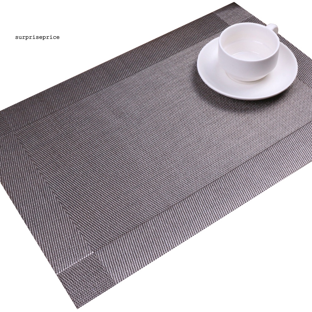 Tấm Lót Bàn Ăn Hình Chữ Nhật Cách Nhiệt Chống Trượt 45x30cm