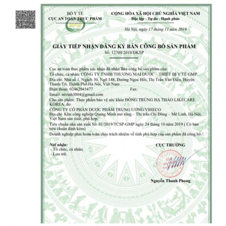 [ĐÔNG TRÙNG HẠ THẢO]  ĐÔNG TRÙNG HẠ THẢO LIKE CARE KOREA Viên uống hỗ trợ ăn ngon ngủ tốt bồi bổ cơ thể | BigBuy360 - bigbuy360.vn