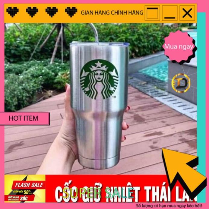 ( FREESHIP 99K ) Cốc giữ nhiệt 900ml STARBUCK thái lan Giữ lạnh 12 tiếng Giữ nóng 6 tiếng