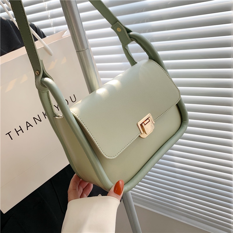 Túi xách IELGY đeo vai hình vuông nhỏ thời trang phương Tây thịnh hành cho nữ