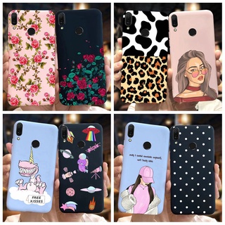 Ốp điện thoại mềm chống sốc hình hoa cho huawei y9 prime 2019 huawei y9 y 9 y9prime 2019